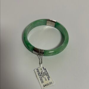 Green Jade Bangle Bracelet